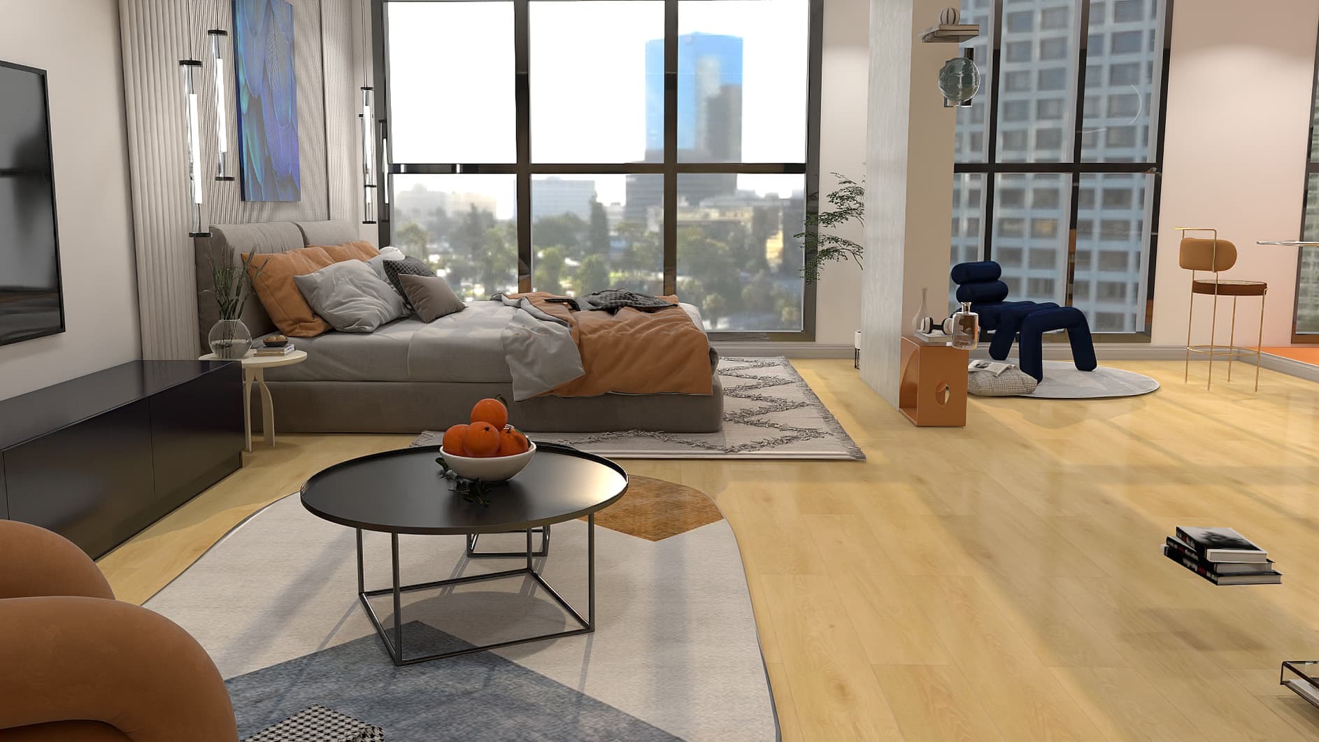 卡布里櫟木紋 完工照