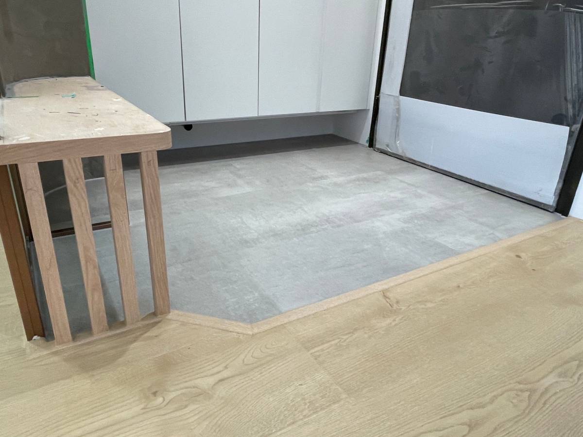 銀灰岩板 完工照