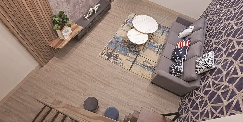 晶鋼海島型超耐磨防焰地板